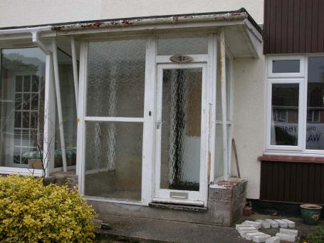Porch before replacement